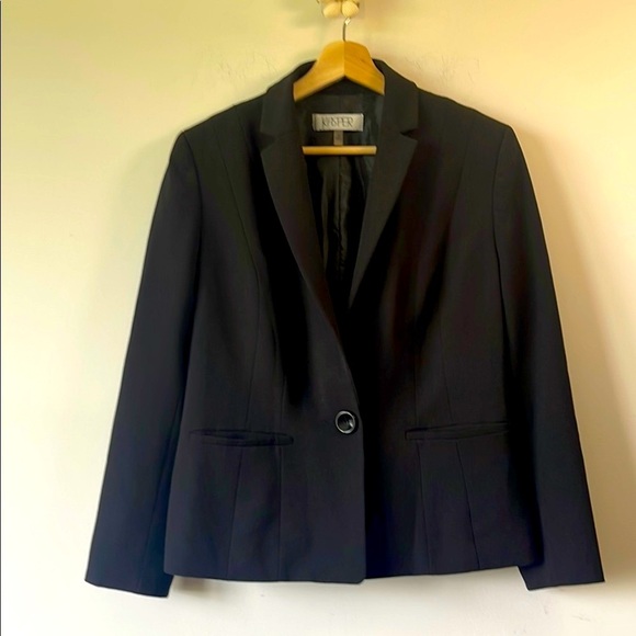 Kasper Black Blazer Tailored Suit Jacket - Picture 6 of 7